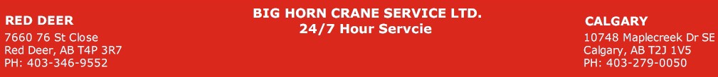 Big Horn Crane Service Ltd.